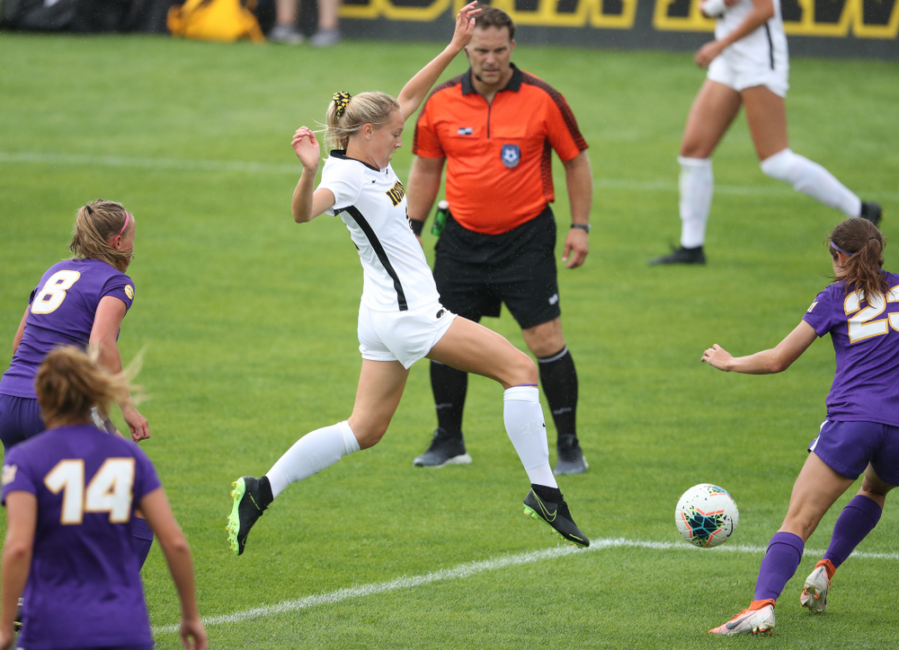 Iowa Hawkeyes midfielder Hailey Rydberg (2) during a 6-1 win over Northern Iowa Sunday, August 25, 2019 at the Iowa Soccer Complex. (Brian Ray/hawkeyesports.com)