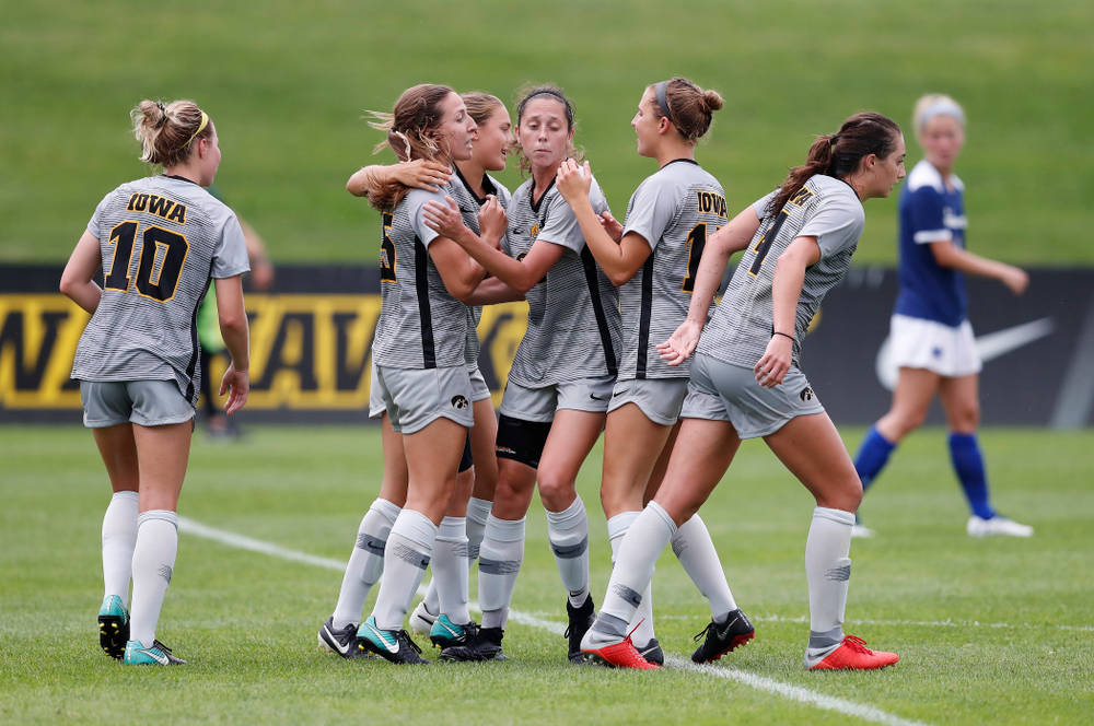 Iowa Hawkeyes Rose Ripslinger (15) against Indiana State Sunday, August 26, 2018 at the Iowa Soccer Complex. (Brian Ray/hawkeyesports.com)