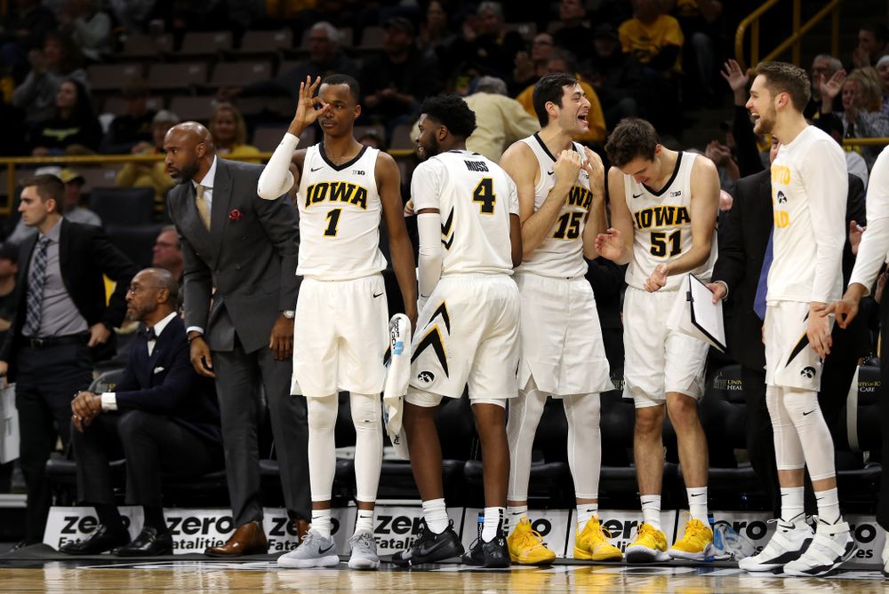 Iowa Hawkeyes guard Maishe Dailey (1) against UW Green Bay Sunday, November 11, 2018 at Carver-Hawkeye Arena. (Brian Ray/hawkeyesports.com)