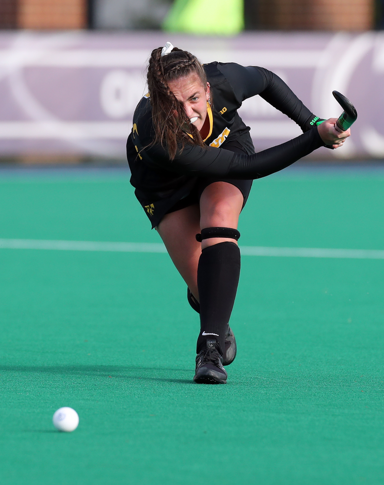 Iowa Hawkeyes defenseman Anthe Nijziel (6) against Penn State in the 2019 Big Ten Field Hockey Tournament Championship Game Sunday, November 10, 2019 in State College. (Brian Ray/hawkeyesports.com)