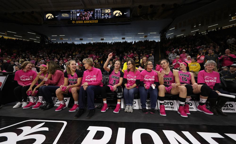 The Iowa Hawkeyes against the seventh ranked Maryland Terrapins Sunday, February 17, 2019 at Carver-Hawkeye Arena. (Brian Ray/hawkeyesports.com)
