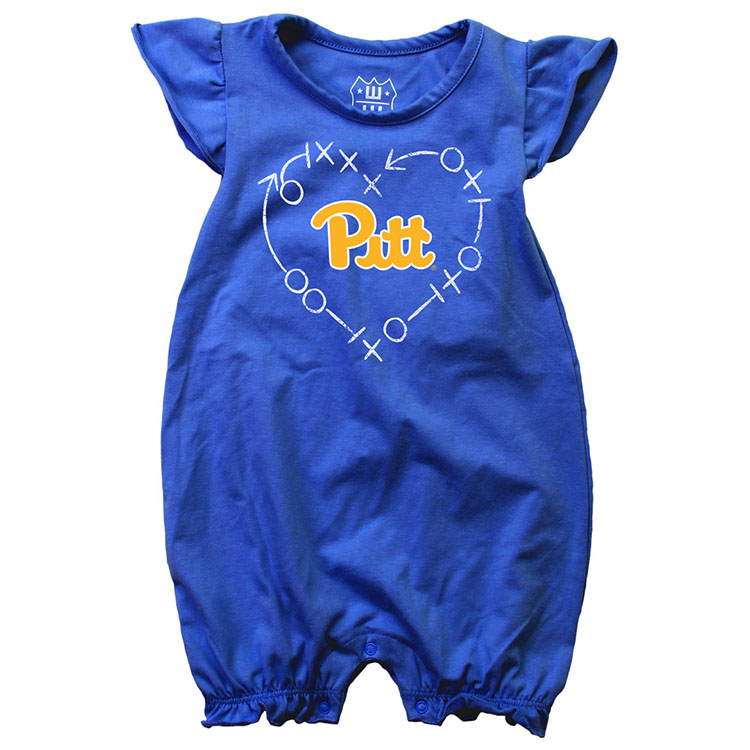 Pitt Panthers Pitt Playbook Ruffle Onesie Pittsburgh Panthers