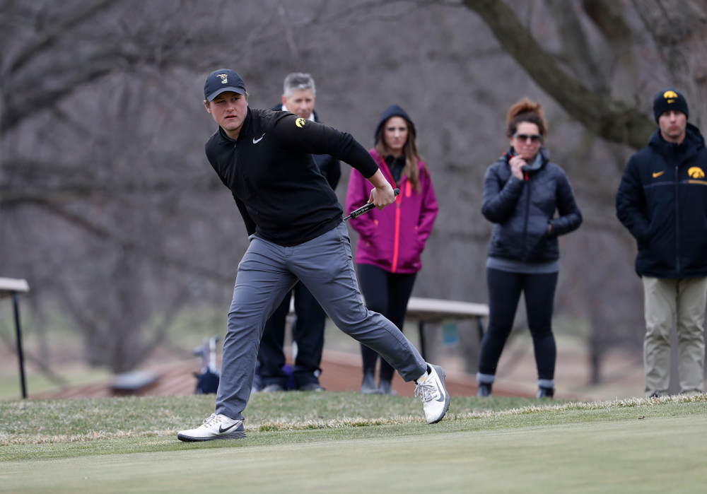 Alex Schaake during the 2018 Hawkeye Invitational Friday, April 13, 2018 at Finkbine Golf Course. (Brian Ray/hawkeyesports.com)