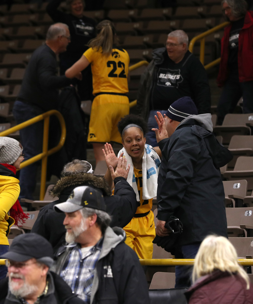 Iowa Hawkeyes guard Tania Davis (11) against the Michigan State Spartans Thursday, February 7, 2019 at Carver-Hawkeye Arena. (Brian Ray/hawkeyesports.com)