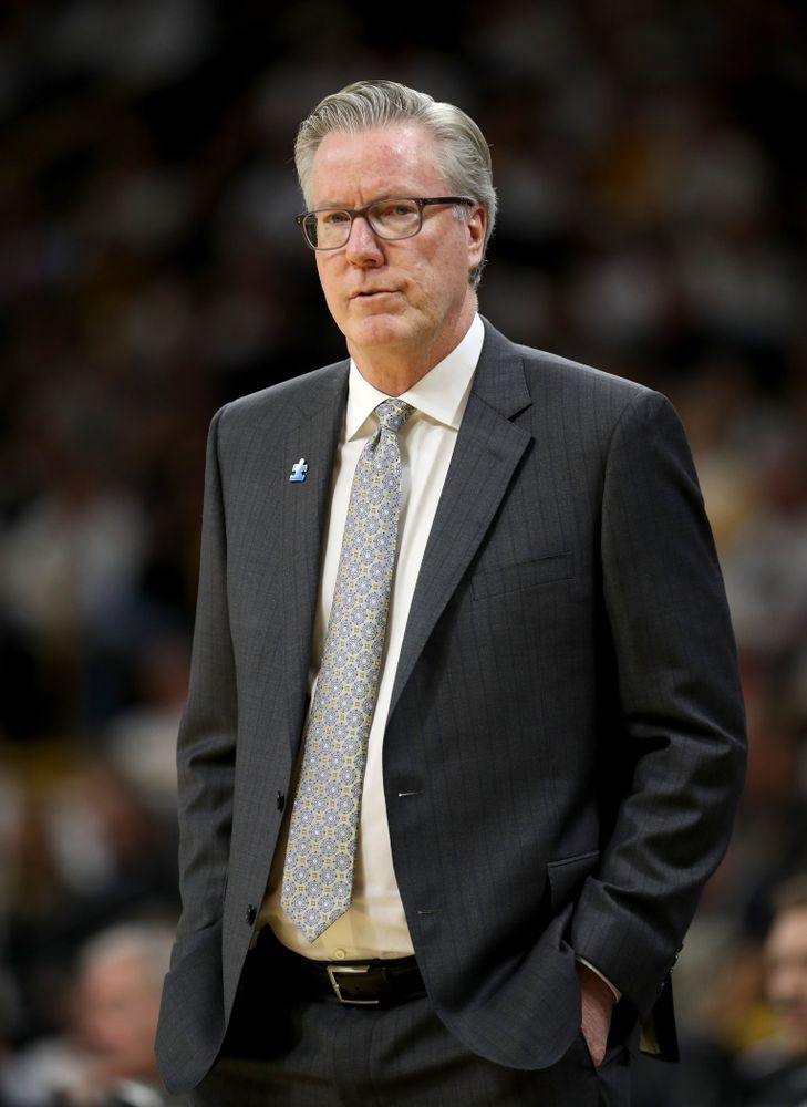 Iowa Hawkeyes head coach Fran McCaffery against the Illinois Fighting Illini Sunday, February 2, 2020 at Carver-Hawkeye Arena. (Brian Ray/hawkeyesports.com)