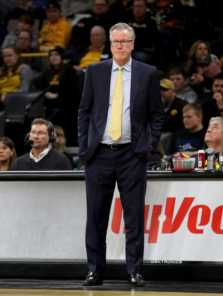 Iowa Hawkeyes head coach Fran McCaffery against the Minnesota Golden Gophers Monday, December 9, 2019 at Carver-Hawkeye Arena. (Brian Ray/hawkeyesports.com)