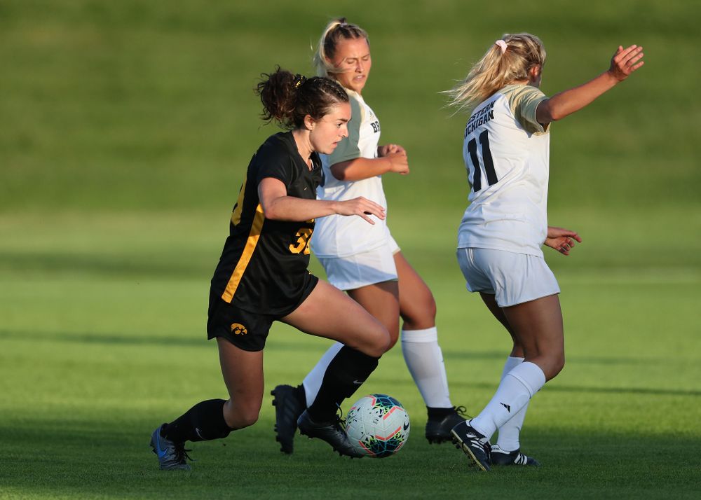 Iowa Hawkeyes forward Devin Burns (30) against Western Michigan Thursday, August 22, 2019 at the Iowa Soccer Complex. (Brian Ray/hawkeyesports.com)