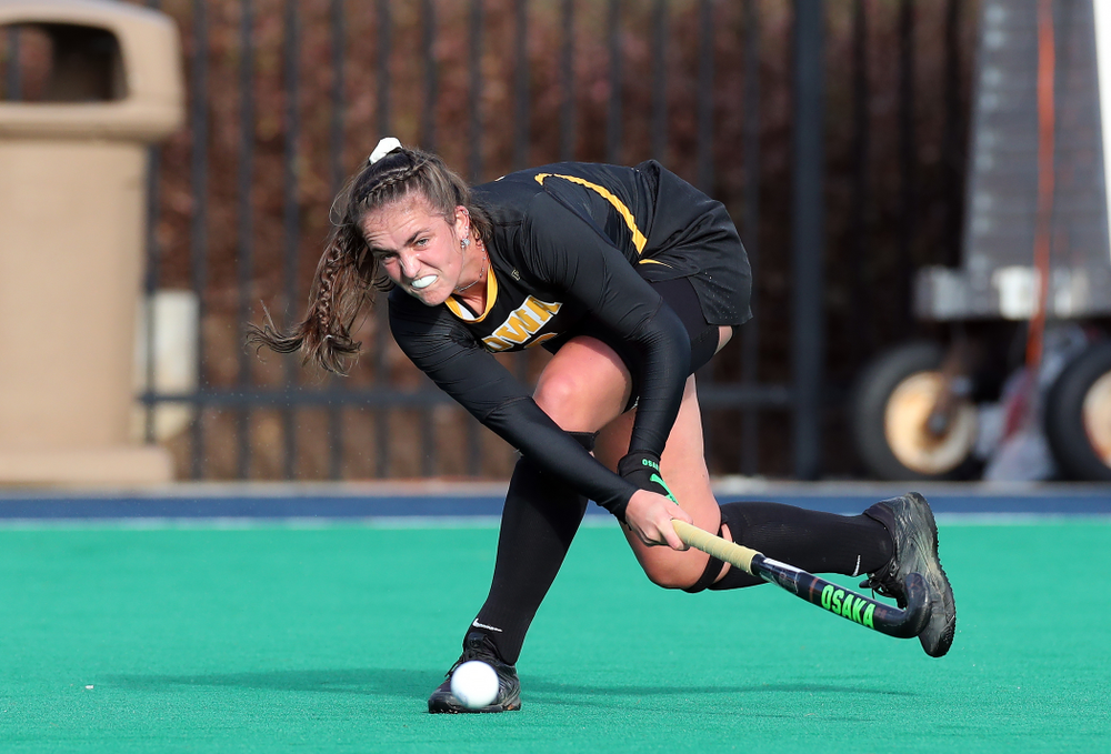 Iowa Hawkeyes defenseman Anthe Nijziel (6) against Penn State in the 2019 Big Ten Field Hockey Tournament Championship Game Sunday, November 10, 2019 in State College. (Brian Ray/hawkeyesports.com)