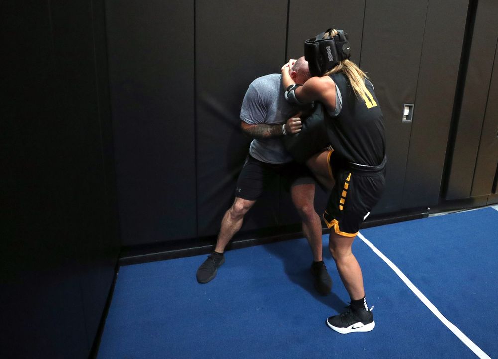 The Iowa WomenÕs Basketball Team participates in the The Program Wednesday, September 18, 2019 at Kinnick Stadium (Brian Ray/hawkeyesports.com)