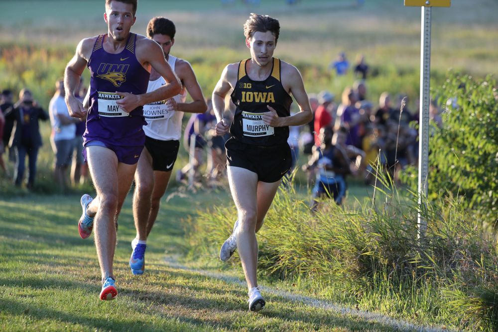 IowaÕs Daniel Murphy runs in the 2019 Hawkeye Invitational Friday, September 6, 2019 at the Ashton Cross Country Course. (Brian Ray/hawkeyesports.com)