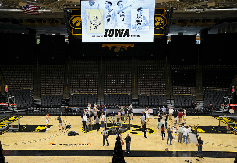 Iowa Men’s Basketball Media Day at Carver-Hawkeye Arena in Iowa City on Wednesday, Oct 9, 2019. (Stephen Mally/hawkeyesports.com)