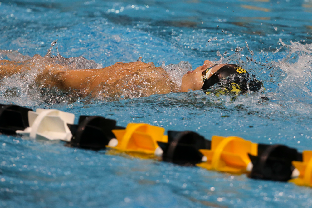 Iowa’s Julia Koluch during Iowa swim and dive vs Minnesota on Saturday, October 26, 2019 at the Campus Wellness and Recreation Center. (Lily Smith/hawkeyesports.com)