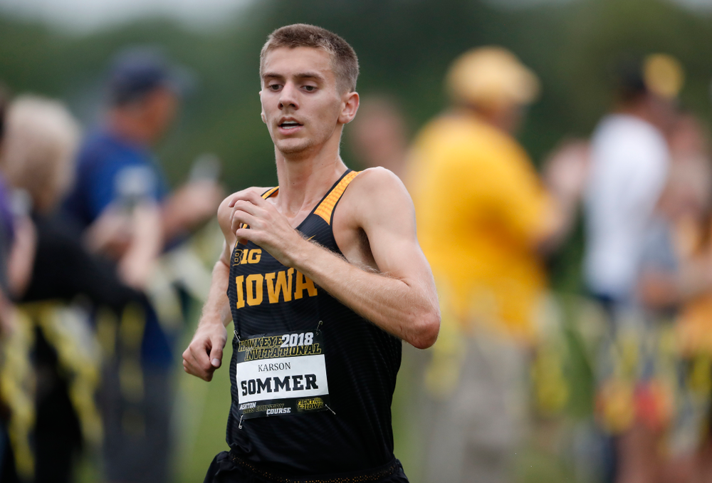 Karson Sommer during the Hawkeye Invitational Friday, August 31, 2018 at the Ashton Cross Country Course. (Brian Ray/hawkeyesports.com)