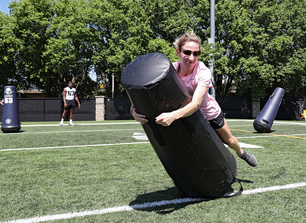 The Ladies Football Academy at the Hansen Football Performance Center in Iowa City on Saturday, Jun 8, 2019. (Stephen Mally/hawkeyesports.com)
