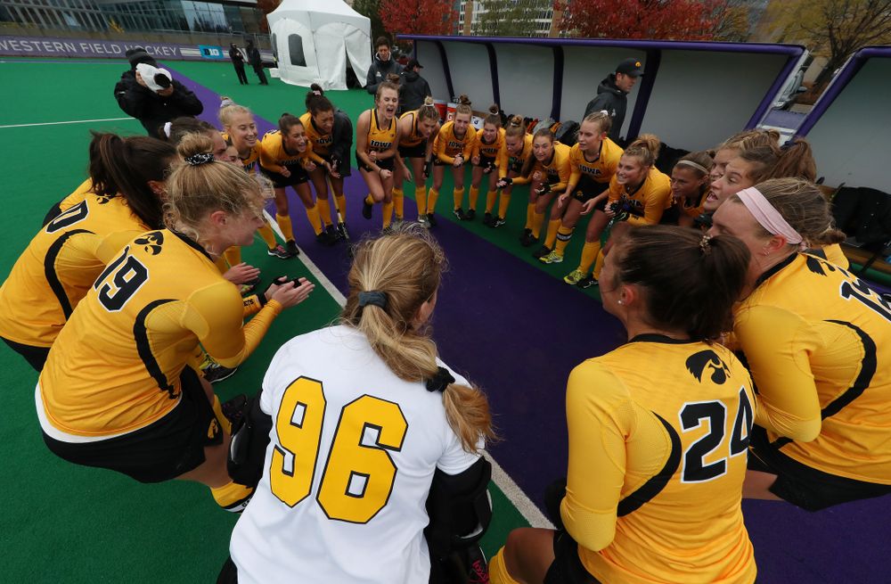 The Iowa Hawkeyes against Maryland during the championship game of the Big Ten Tournament Sunday, November 4, 2018 at Lakeside Field in Evanston, Ill. (Brian Ray/hawkeyesports.com)