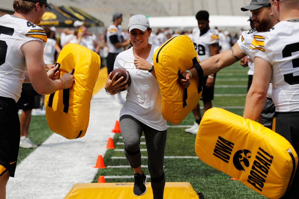The 2018 Iowa Ladies Football Academy Saturday, June 9, 2018 at Kinnick Stadium. (Brian Ray/hawkeyesports.com)