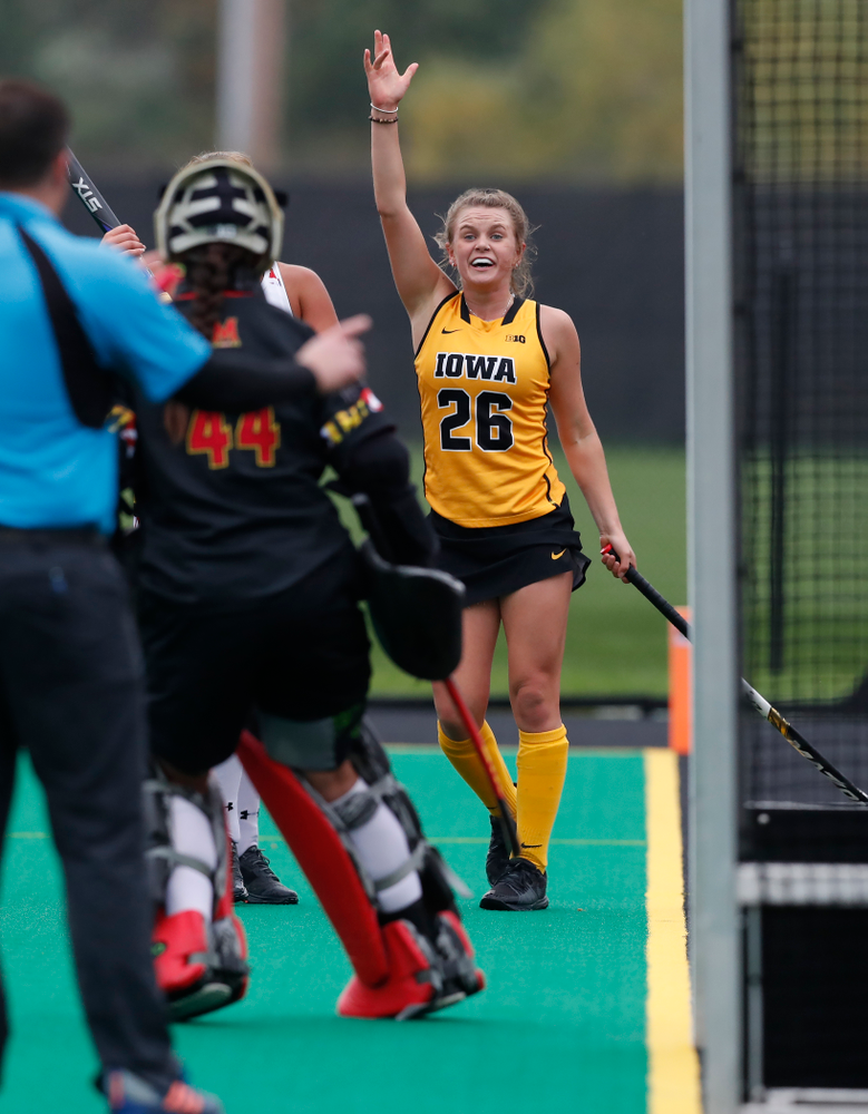 Iowa Hawkeyes Maddy Murphy (26) against Maryland Sunday, October 14, 2018 at Grant Field. (Brian Ray/hawkeyesports.com)