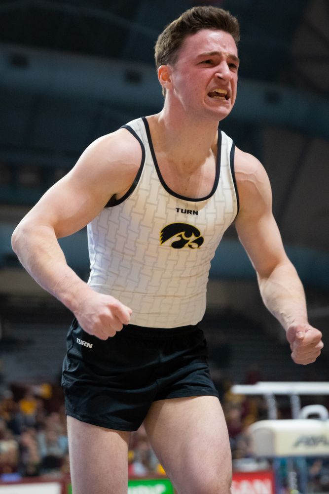The Iowa Hawekeys against Minnesota and Penn State at the Maturi Pavilion Saturday, March 23, 2019 in Minneapolis, Minn. (C. Morgan Engel/Freelance)