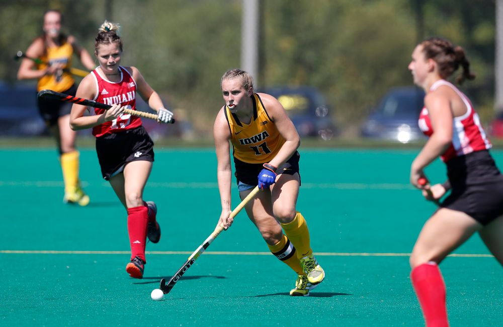 Iowa Hawkeyes Katie Birch (11) against Indiana Sunday, September 16, 2018 at Grant Field. (Brian Ray/hawkeyesports.com)