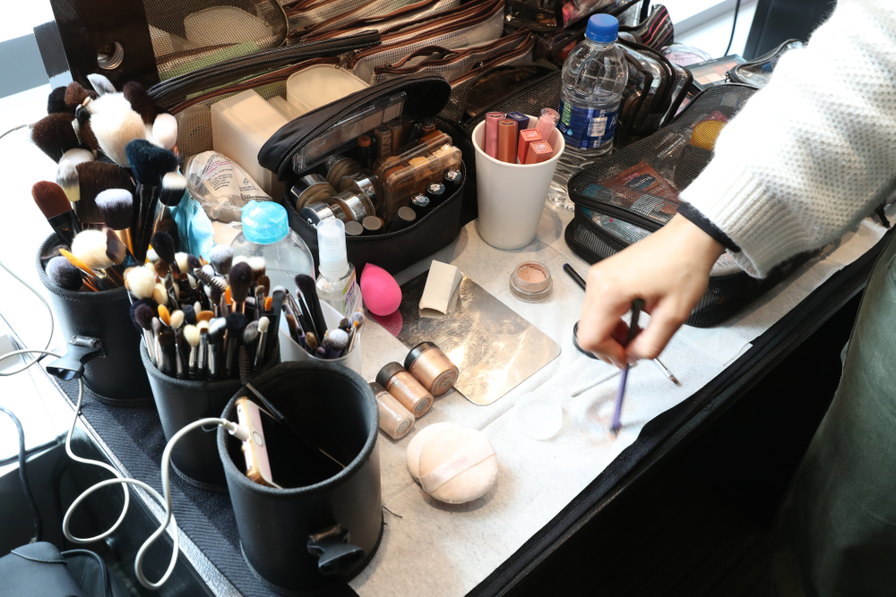 Iowa Hawkeyes forward Megan Gustafson (10) has her makeup professionally done before the 2019 WNBA Draft Wednesday, April 10, 2019 at Nike New York Headquarters in New York City. (Brian Ray/hawkeyesports.com)