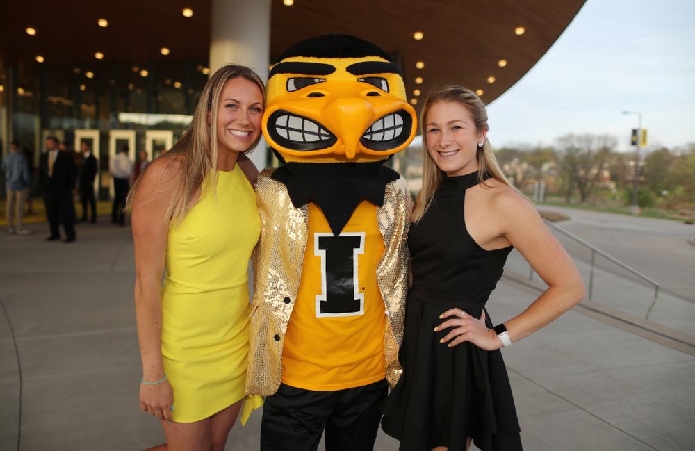 The 2019 Golden Herkys yellow carpet Tuesday, April 23, 2019 at Hancher Auditorium. (Brian Ray/hawkeyesports.com)