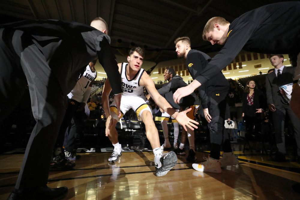 Iowa Hawkeyes forward Luka Garza (55) against North Florida Thursday, November 21, 2019 at Carver-Hawkeye Arena. (Brian Ray/hawkeyesports.com)