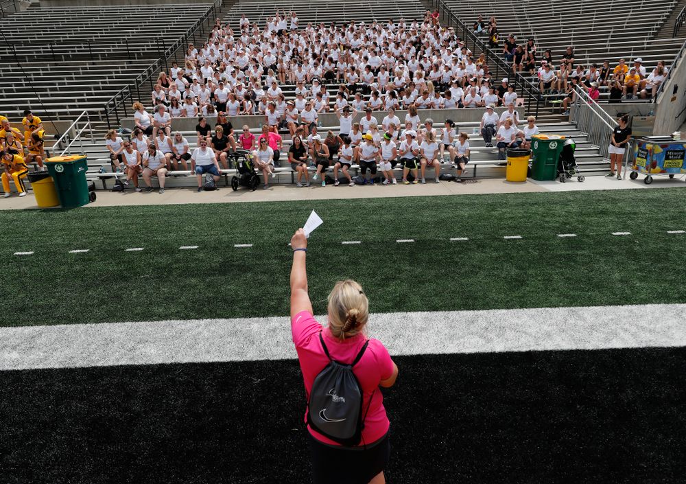 The 2018 Iowa Ladies Football Academy Saturday, June 9, 2018 at Kinnick Stadium. (Brian Ray/hawkeyesports.com)