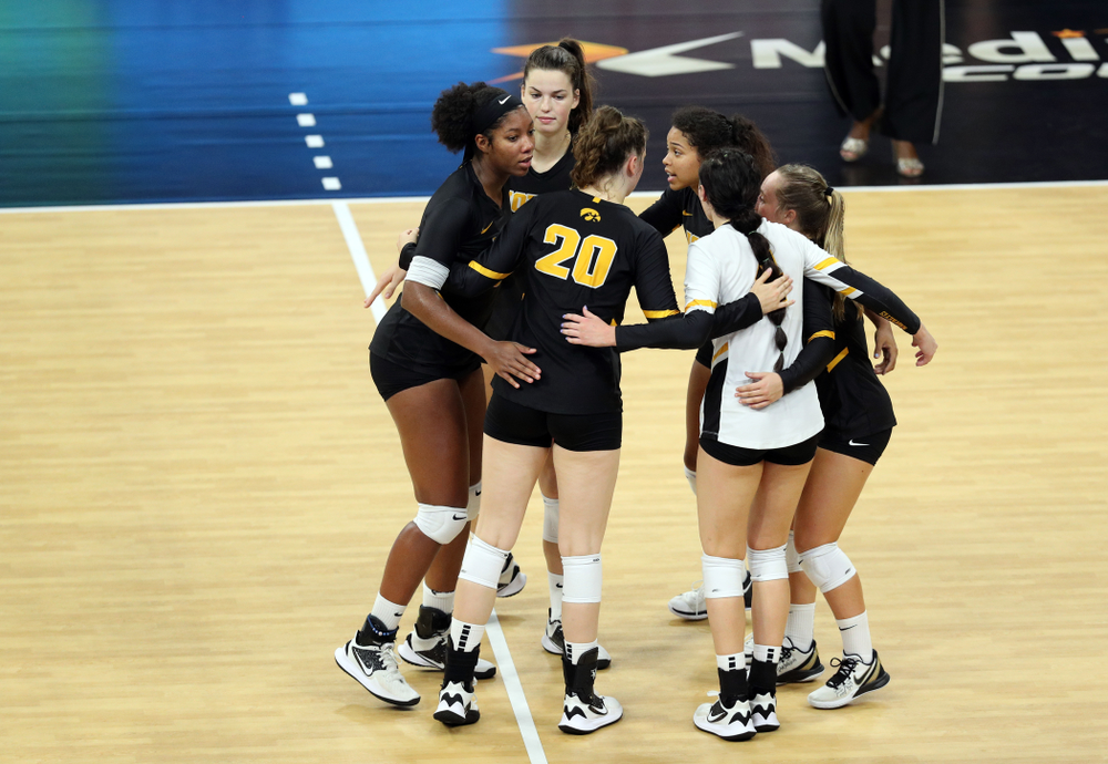 The Iowa Hawkeyes against the Iowa State Cyclones Saturday, September 21, 2019 at Carver-Hawkeye Arena. (Brian Ray/hawkeyesports.com)