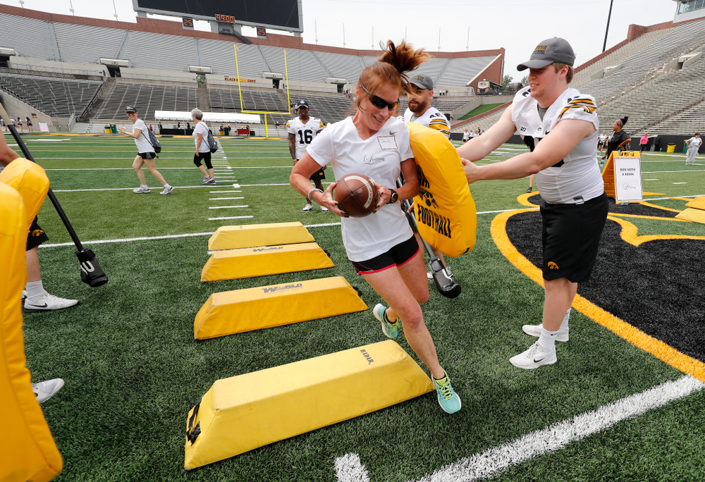 The 2018 Iowa Ladies Football Academy Saturday, June 9, 2018 at Kinnick Stadium. (Brian Ray/hawkeyesports.com)