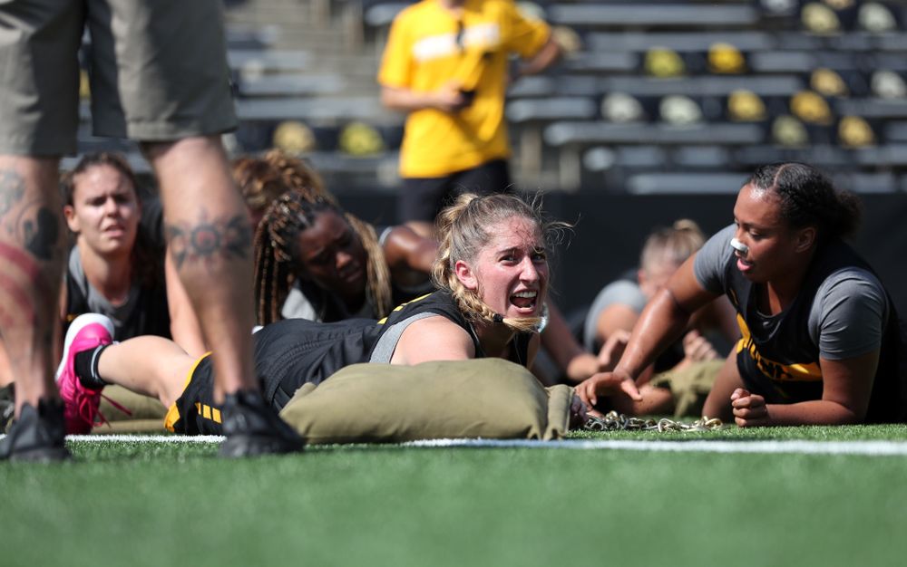 The Iowa WomenÕs Basketball Team participates in the The Program Tuesday, September 17, 2019 at Kinnick Stadium (Brian Ray/hawkeyesports.com)