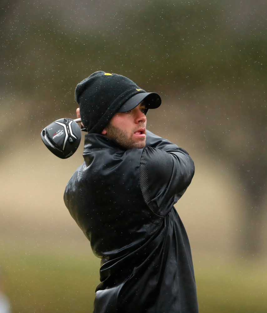 Iowa's Jack Simpson during day two of the 2018 Hawkeye Invitational Friday, April 13, 2018 at Finkbine Golf Course. (Brian Ray/hawkeyesports.com)