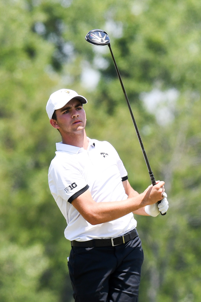 Freshman Jack Simpson competes in the first round of the NCAA Men's Golf Regional. (Photo:SE Sports Media/Sideline Sports).
