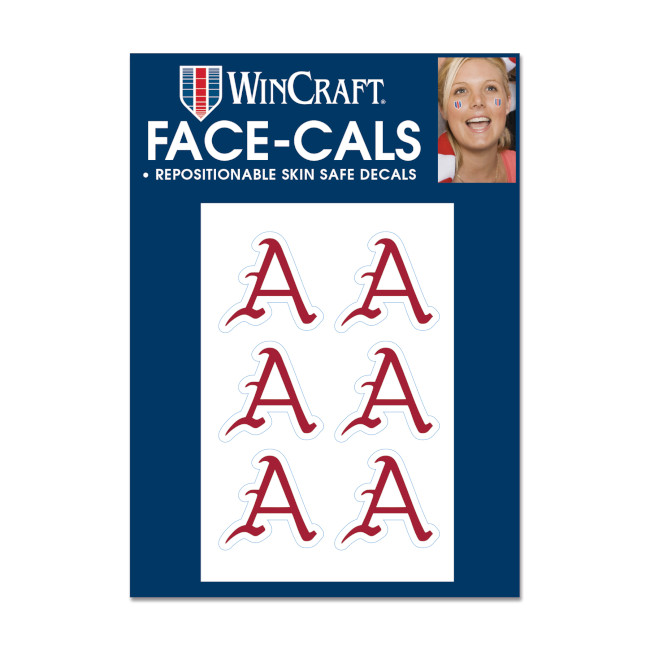 Arkansas Razorbacks Baseball Face Decal 6 Pack Arkansas Razorbacks Store Shop University Of Arkansas Apparel Gear Gifts Clothing