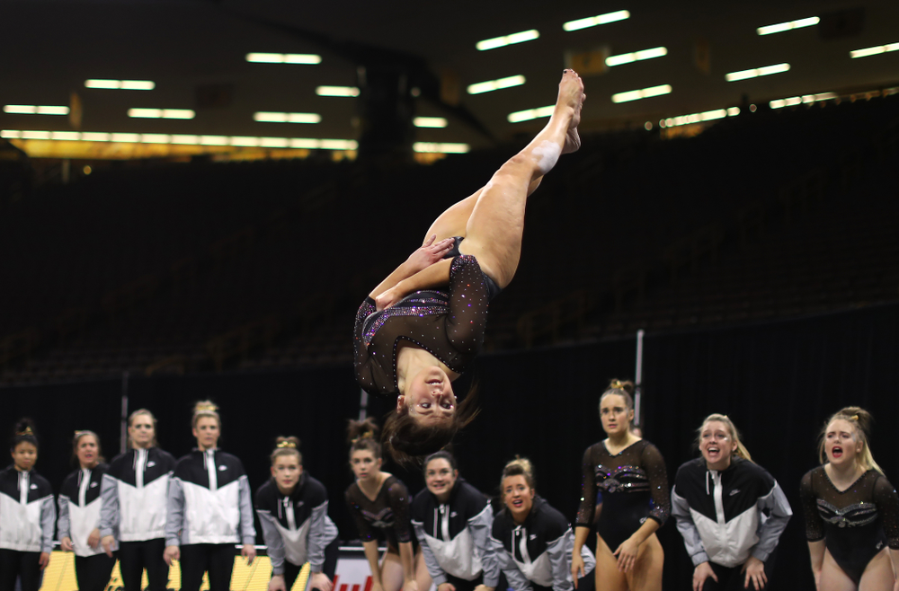 The Iowa Hawkeyes against the Iowa State Cyclones Friday, March 1, 2019 at Carver-Hawkeye Arena. (Brian Ray/hawkeyesports.com)
