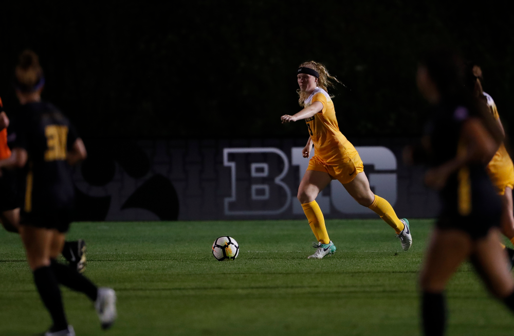 Iowa Hawkeyes Morgan Kemmerling (3) against the Missouri Tigers Friday, August 17, 2018 at the Iowa Soccer Complex. (Brian Ray/hawkeyesports.com)