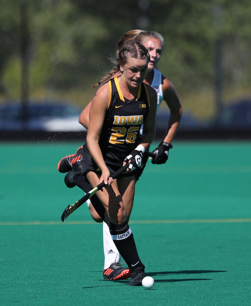 Iowa Hawkeyes forward Maddy Murphy (26) against Central Michigan Friday, September 6, 2019 at Grant Field. The Hawkeyes won the game 11-0. (Brian Ray/hawkeyesports.com)