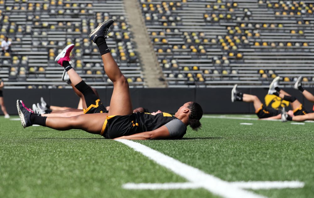 The Iowa WomenÕs Basketball Team participates in the The Program Tuesday, September 17, 2019 at Kinnick Stadium (Brian Ray/hawkeyesports.com)