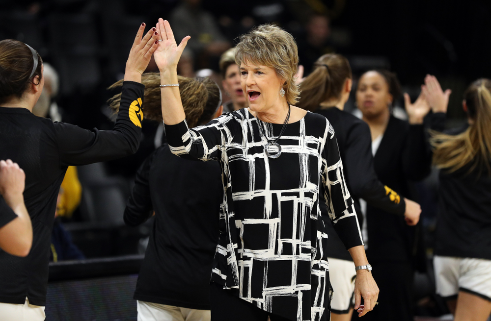 Iowa Hawkeyes head coach Lisa Bluder against North Alabama Thursday, November 14, 2019 at Carver-Hawkeye Arena. (Brian Ray/hawkeyesports.com)
