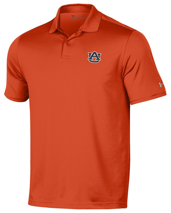 orange under armour polo