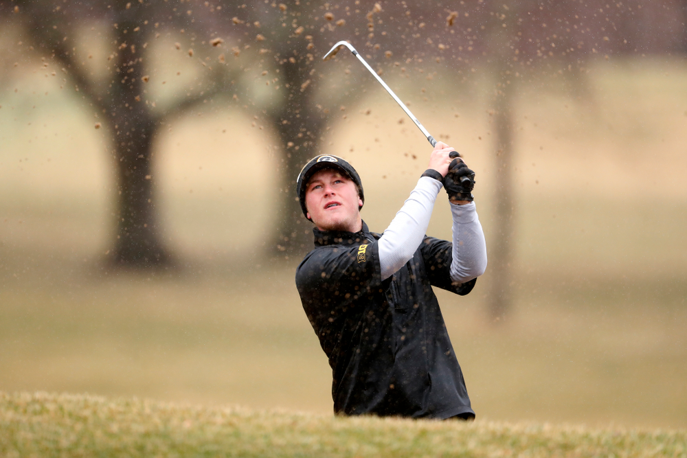 Iowa's Alex Schaake during day two of the 2018 Hawkeye Invitational Friday, April 13, 2018 at Finkbine Golf Course. (Brian Ray/hawkeyesports