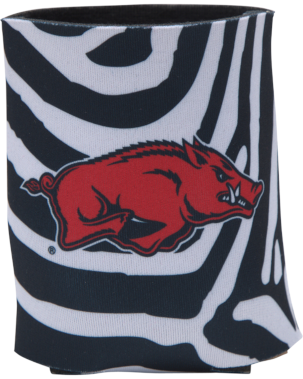 Arkansas Razorbacks Mcm Koozie Zebra Striped Arkansas Razorbacks