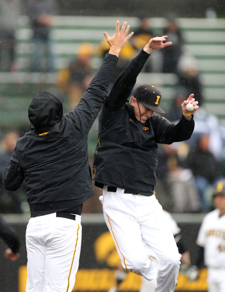 Iowa Hawkeyes Shane Ritter (18) against Michigan State Sunday, May 12, 2019 at Duane Banks Field. (Brian Ray/hawkeyesports.com)