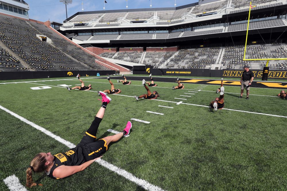 The Iowa WomenÕs Basketball Team participates in the The Program Tuesday, September 17, 2019 at Kinnick Stadium (Brian Ray/hawkeyesports.com)