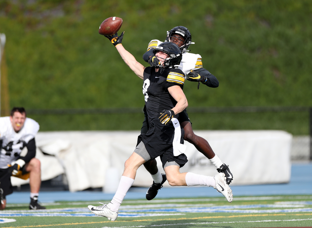 Iowa Hawkeyes defensive back Matt Hankins (8) during Holiday Bowl Practice No. 3 Tuesday, December 24, 2019 at San Diego Mesa College. (Brian Ray/hawkeyesports.com)