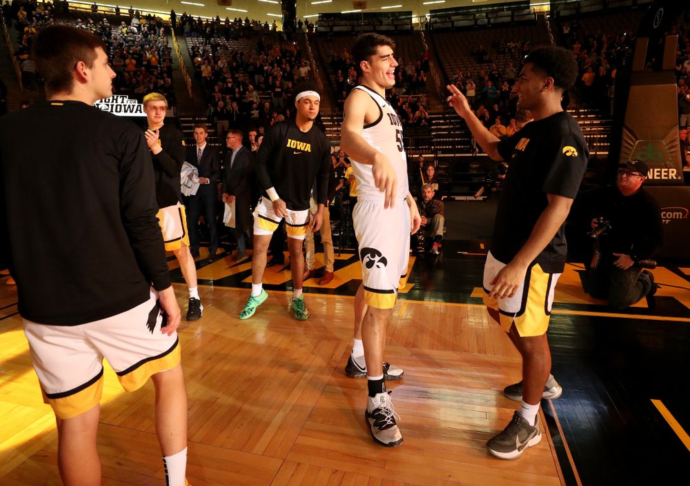 Iowa Hawkeyes forward Luka Garza (55) against the Minnesota Golden Gophers Monday, December 9, 2019 at Carver-Hawkeye Arena. (Brian Ray/hawkeyesports.com)