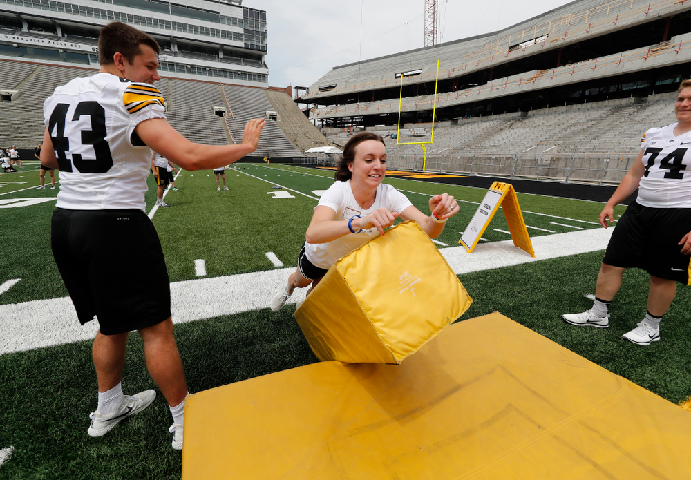 The 2018 Iowa Ladies Football Academy Saturday, June 9, 2018 at Kinnick Stadium. (Brian Ray/hawkeyesports.com)