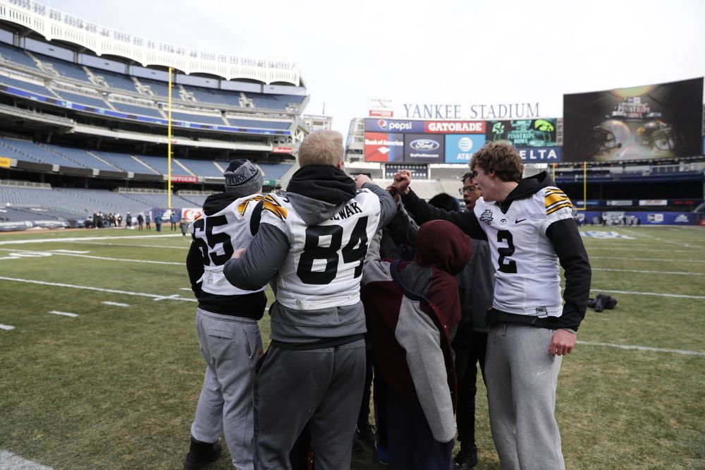 Chalk Talk Clinic at Yankee Stadium in the Bronx, New York, on Dec. 26, 2017. (Darren Miller/hawkeyesports.com)