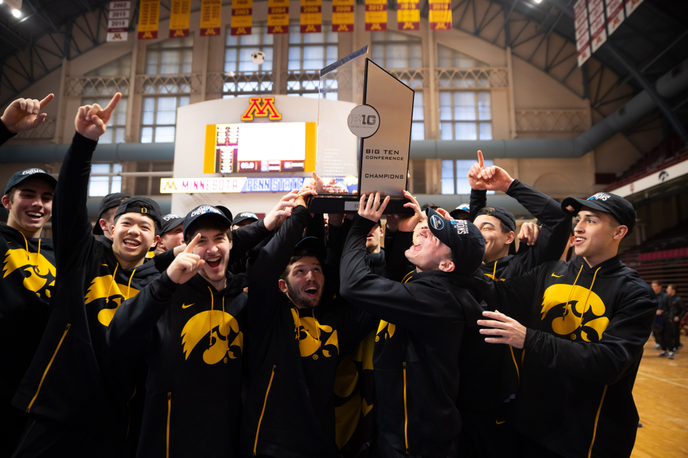 The Iowa Hawekeys against Minnesota and Penn State at the Maturi Pavilion Saturday, March 23, 2019 in Minneapolis, Minn. (C. Morgan Engel/Freelance)