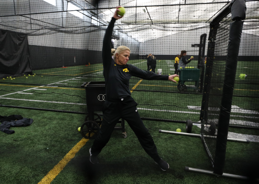 Iowa Hawkeyes head coach Renee Gillispie during they team's annual media day Friday, February 1, 2019 at the Hawkeye Tennis and Recreation Complex. (Brian Ray/hawkeyesports.com)