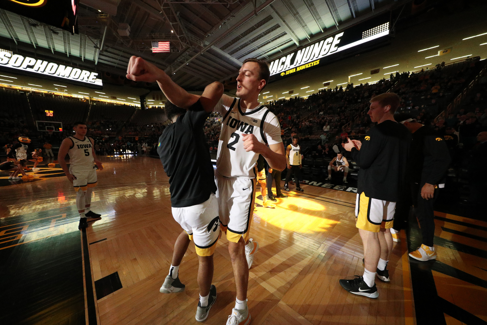 Iowa Hawkeyes forward Jack Nunge (2) against Oral Roberts Friday, November 15, 2019 at Carver-Hawkeye Arena. (Brian Ray/hawkeyesports.com)